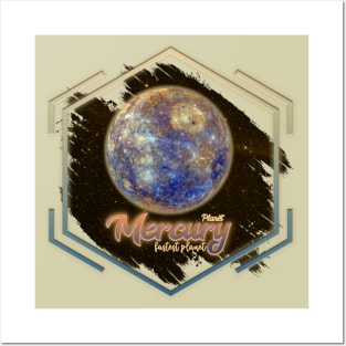 Planet Mercury: Fastest Planet Posters and Art